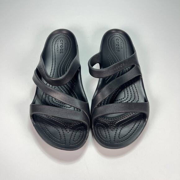 Crocs Kadee II Black Slip On Lightweight Comfort Casual Sandal Women’s Size 10 - Picture 3 of 8